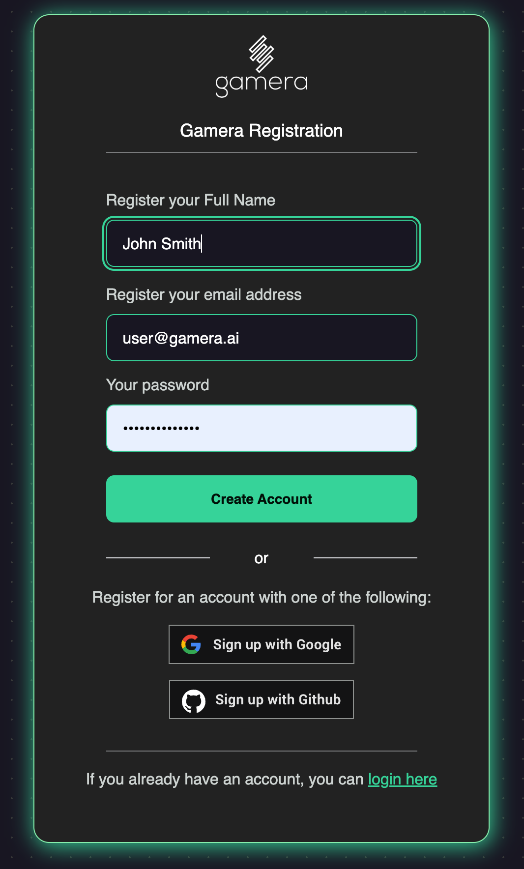 Signup